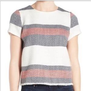 Women’s Halogen Striped Tweed Top